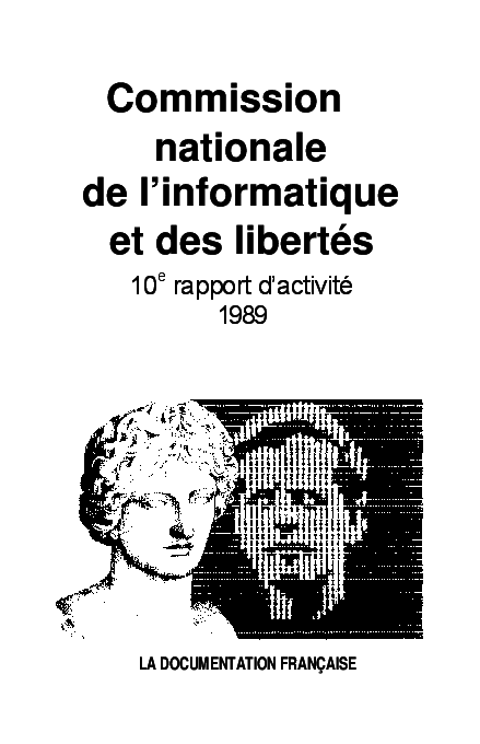 10e rapport d’activité 1989